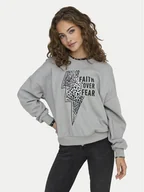 Bluzy damskie - ONLY Bluza Runa 15313683 Szary Regular Fit - miniaturka - grafika 1