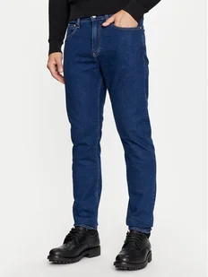 Calvin Klein Jeans Jeansy J30J325888 Granatowy Tapered Fit - Spodnie męskie - miniaturka - grafika 1