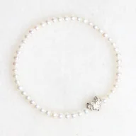 Bransoletki - Bransoletka z perłami i srebrnym serduszkiem Organica - miniaturka - grafika 1