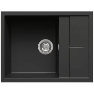 Elleci UNICO 125 nero G40 GRANITEK (LGU12540) - Zlewozmywaki - miniaturka - grafika 1