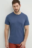 Koszulki męskie - Icebreaker t-shirt sportowy Merino 150 Tech Lite III kolor niebieski gładki IB0A56WLA761 - miniaturka - grafika 1