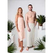 Ręczniki - Ręcznik hammam SOFT BASIC 100% naturalna bawełna YEYE Beżowy - miniaturka - grafika 1