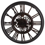 Zegary - Zegar ścienny Bergamo śr. 50.2 cm brązowy - miniaturka - grafika 1