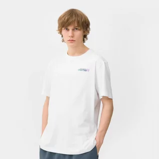 Koszulki sportowe męskie - Męski t-shirt z nadrukiem Element A Door To - biały - ELEMENT - grafika 1
