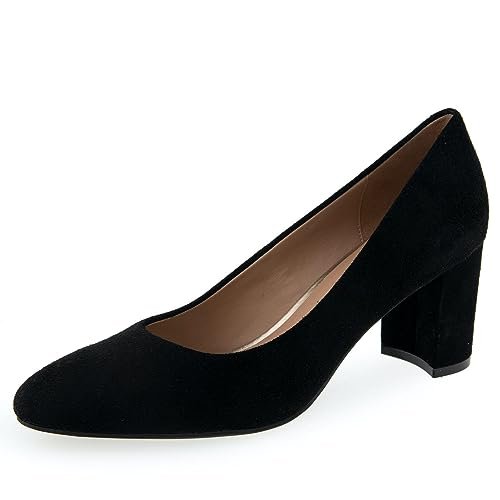 Aerosoles Damskie czółenka Betsy, czarny zamsz, 41.5 EU