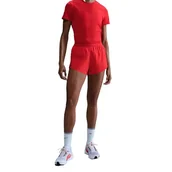 Spodenki damskie - Nike Aeroswift szorty do biegania ADV, z technologią Dri-Fit, zintegrowane slipy i średni ściągacz dla kobiet, Lt Crimson/Black, FN2328-696, 2XL - miniaturka - grafika 1