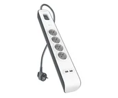 Listwy zasilające - Belkin Listwa zasilająca przeciwprzepięciowa 525J, 4 gniazda BSV401vf2M-V2 - miniaturka - grafika 1