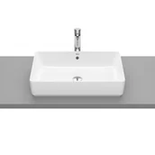 Umywalki - Roca A3270Y2S00 GAP Umywalka nablatowa prostok$475tna 60x37 cm bez otworu na bateri$476 z przelewem Supraglaze$477 - miniaturka - grafika 1