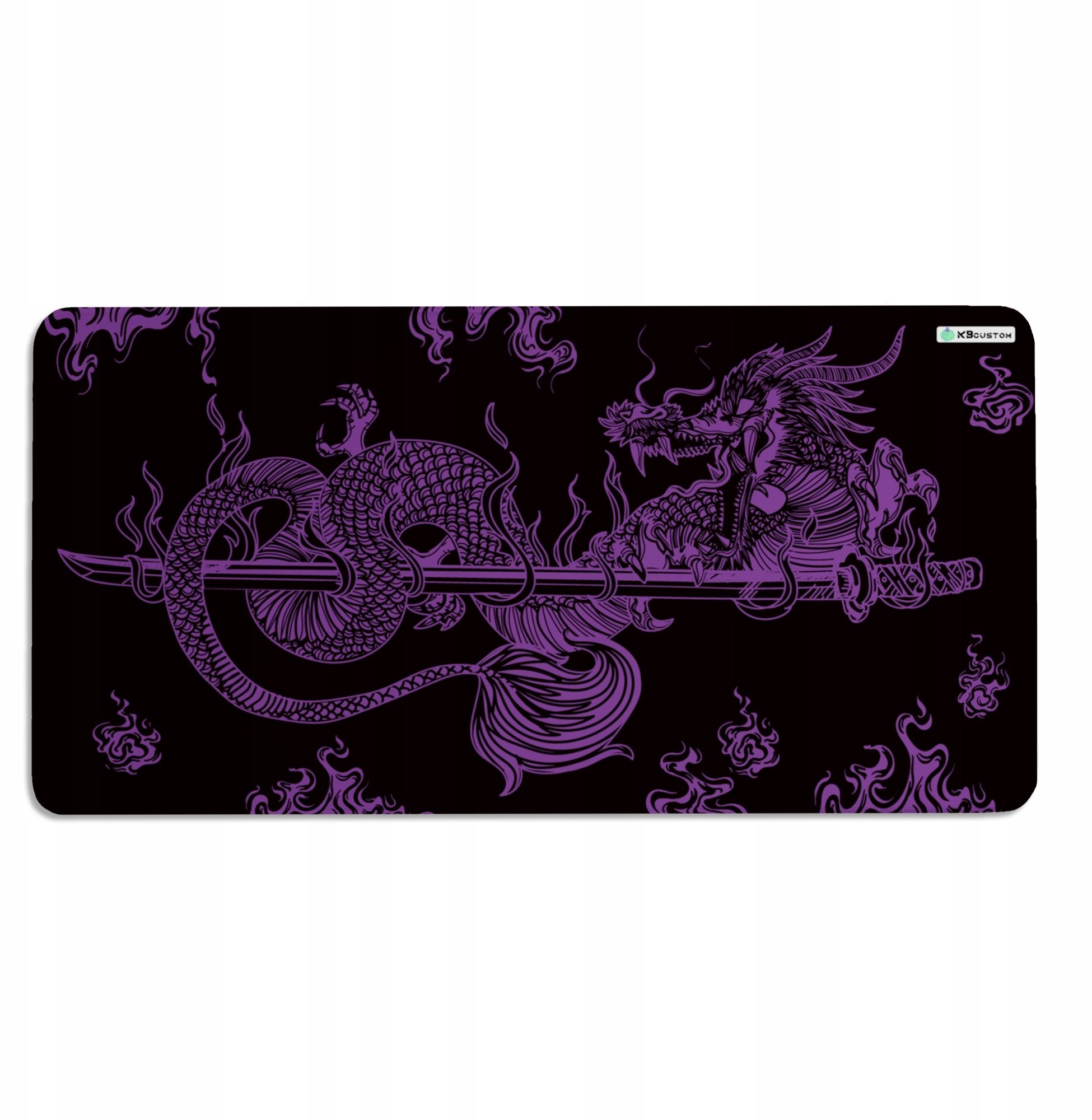 KBcustom DUŻA PODKŁADKA MATA POD MYSZKĘ MYSZ 120x60cm XXXL KBcustom Biurko Dragon 22