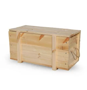WoodsonDeko skrzynia drewniana z Twoją dedykacją jako siedzisko, schowek, dekoracja - Dekoracje domu - miniaturka - grafika 1