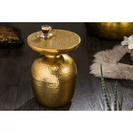 Ławy i stoliki kawowe - Invicta Stolik kawowy Asia 36 cm złoty 40236 - miniaturka - grafika 1