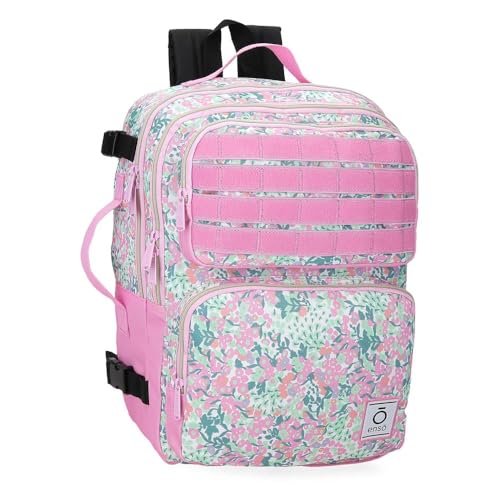 Enso Fleur Plecak Na Laptopa 15,6 cala Wielobarwny 28x40x20 cm Poliester by Joumma Bags, Biały, Talla única, plecak