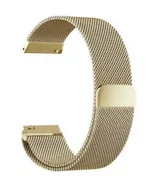 Akcesoria do smartwatchy - Opaska Pasek Bransoleta Milaneseband Garmin Garmin Venu 2S / Vivoactive 4S 18Mm Gold - miniaturka - grafika 1