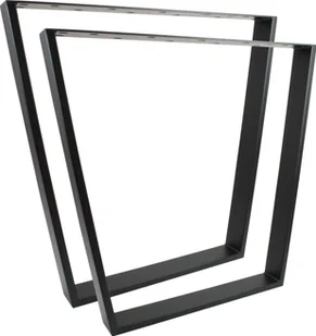 Prowadnice meblowe Natural Goods Berlin V-FORM 55 cm, prowadnice na stół, nogi stołu, rama stołu, stół jadalny, ława, stolik kawowy, 75 cm x 72 cm, czarne, 2 szt - Ławy i stoliki kawowe - miniaturka - grafika 1