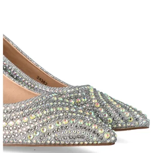 Czółenka z cyrkoniami - MENBUR 24382 SREBRNE - Czółenka - miniaturka - grafika 11