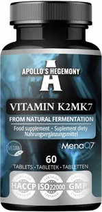 APOLLO'S HEGEMONY WITAMINA K2 MK7 60 TABLETEK - Witaminy i minerały - miniaturka - grafika 1