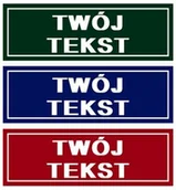 Pomoce naukowe - Tabliczka TWÓJ TEKST- wybór koloru - miniaturka - grafika 1