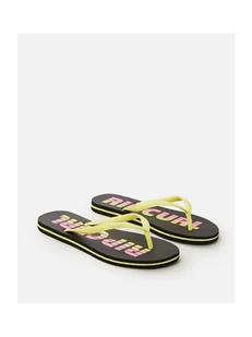 Japonki damskie RIP CURL Wave Shapers Logo - czarno żółte 40 - Klapki i japonki damskie - miniaturka - grafika 1