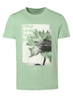 Koszulki męskie - Tom Tailor Denim - T-shirt męski, zielony - miniaturka - grafika 1