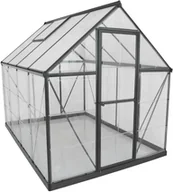 Szklarnie ogrodowe - Palram - Szklarnia aluminiowa Canopia Hybrid 68 Antracyt 247x185x208 cm - miniaturka - grafika 1