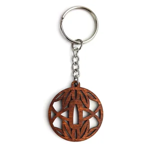 Brelok Breloczek Do Kluczy Tsuba Take Bambus - Breloki - miniaturka - grafika 1