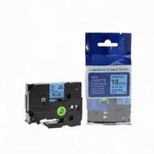 Papier do drukarek - Taśma zamiennik Brother TZ-541 / TZe-541, 18mm x 8m, czarny druk / niebieski podkład - miniaturka - grafika 1