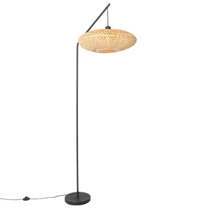 QAZQA Bambusowa lampa podłogowa orientalna - Ostrava - Lampy stojące - miniaturka - grafika 1