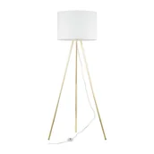 Lampy stojące - UMBERTO WHITE GOLD LAMPA PODŁOGOWA 1 - miniaturka - grafika 1