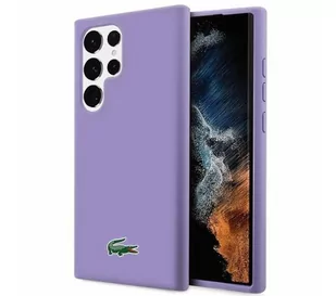 Lacoste LCHCS23LSLOU Hardcase Silicone do Samsung Galaxy S23 Ultra Fioletowy - Etui i futerały do telefonów - miniaturka - grafika 1