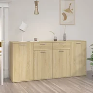 Komody - vidaXL Szafka dąb sonoma 160x36x75 cm płyta wiórowa 3074930 - miniaturka - grafika 1