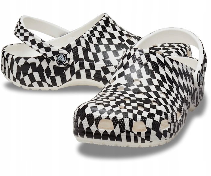 Damskie Buty Chodaki Crocs Classic Warped Checker 211007 Clog 38-39