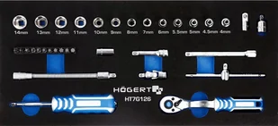 Högert Technik Zestaw narzędzi  HT7G126 34 el HT7G126 HT7G126 - Zestawy narzędziowe - miniaturka - grafika 2