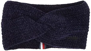 Tommy Hilfiger Dziewczęca czapka z dzianiny z pałąkiem na, niebieski (Kosmiczny Błękit), Rozmiar uniwersalny - Czapki damskie - miniaturka - grafika 1