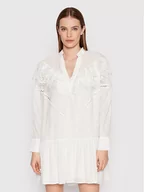 Sukienki - IRO Sukienka codzienna Dovy AQ137 Biały Regular Fit - miniaturka - grafika 1