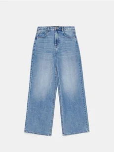 Mohito - Jeansy wide leg - niebieski - Spodnie damskie - miniaturka - grafika 1
