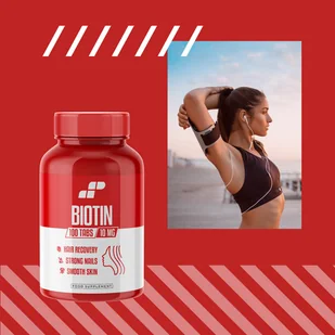 MP SPORT Biotin 10mg - 100tabs - Biotyna - Witaminy i minerały dla sportowców - miniaturka - grafika 19