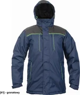 Odzież robocza - CERVA CREMORNE parka - męska zimowa parka, stały kaptur, przedłużony tył, 100% poliester - granatowy 4XL - miniaturka - grafika 1