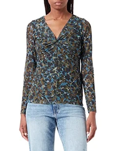 Gerry Weber T-shirt damski, Niebieski/zielony nadruk, 38 - Koszulki i topy damskie - miniaturka - grafika 1