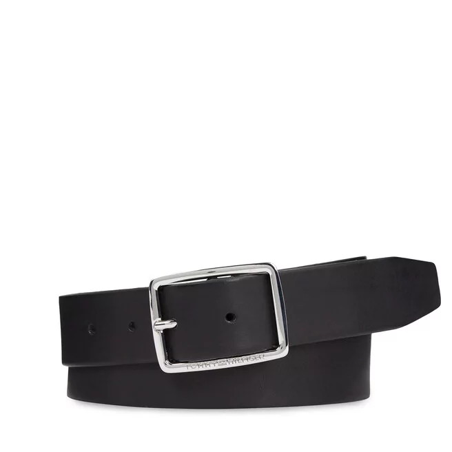 Pasek Męski Tommy Hilfiger New Buckle Jeans Belt 3.5 AM0AM11471 Black BDS