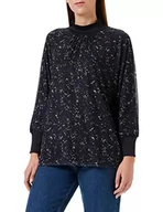 Koszulki i topy damskie - Gerry Weber T-shirt damski 870267-35026, nadruk czarny/niebieski, 34 - miniaturka - grafika 1