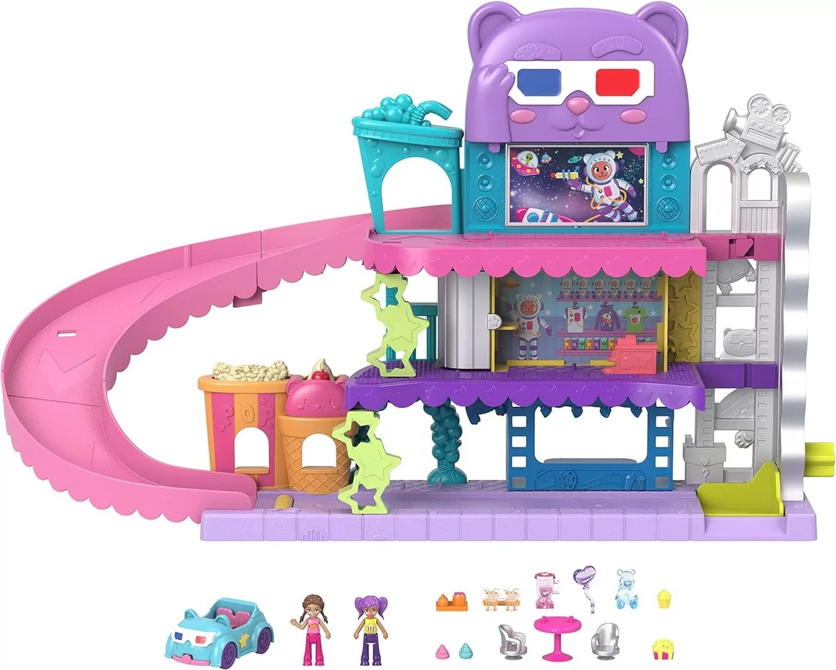 POLLY POCKET DOMEK KINO SAMOCHODOWE DLA LALEK POLLY POCKET HPV39