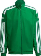 Bluzy męskie - Adidas Bluza męska adidas Squadra 21 Presentation Jacket zielona GP6447 L - miniaturka - grafika 1