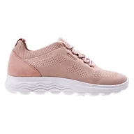 Sneakersy damskie - Damskie Sneakersy GEOX D SPHERICA D15NUA-06K22-C8156 – Beżowy - miniaturka - grafika 1