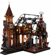 Klocki - KLOCKI STACJA KOLEJOWA F9007 LED ŚWIECĄCA ZESTAW DO UŁOŻENIA 1843 KLOCKÓW - miniaturka - grafika 1