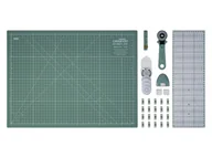 Pasmanteria - crelando® Podkładka do cięcia z akcesoriami, odpowiednia do tkanin i papieru - miniaturka - grafika 1