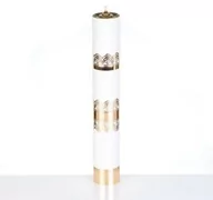 Dewocjonalia - Świeca na wkład olejowy biała z regulacją 40 cm - miniaturka - grafika 1