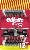 Maszynki do golenia i wkłady - Jednorazowe maszynki do golenia dla mężczyzn Gillette Blue3 Plus Nitro Masz Red 12 szt (8700216148146) - miniaturka - grafika 1