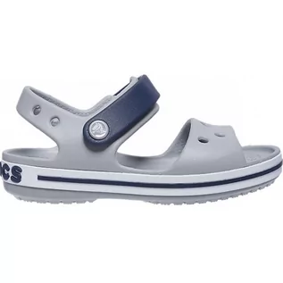 Sandały damskie - Crocs sandały dla dzieci Crosband Sandal Kids szaro-granatowe 12856 01U - grafika 1