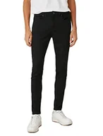 Spodenki męskie - Koton Męskie spodnie jeansowe Michael Skinny Fit, czarny (999), 29 - miniaturka - grafika 1