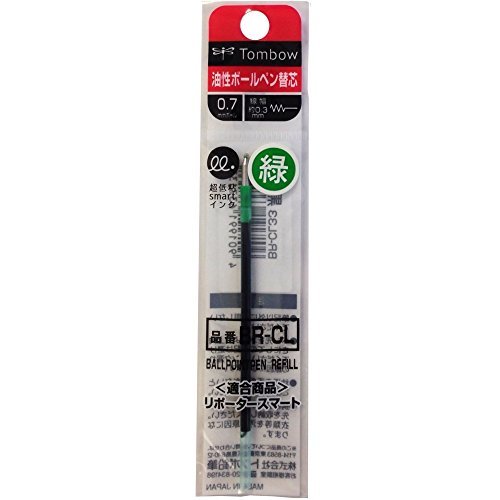 Tombow BR-CL07 wkład do długopisu do Reporter 4 smart/Zoom L102, średnica kulki 0,7 mm, zielony